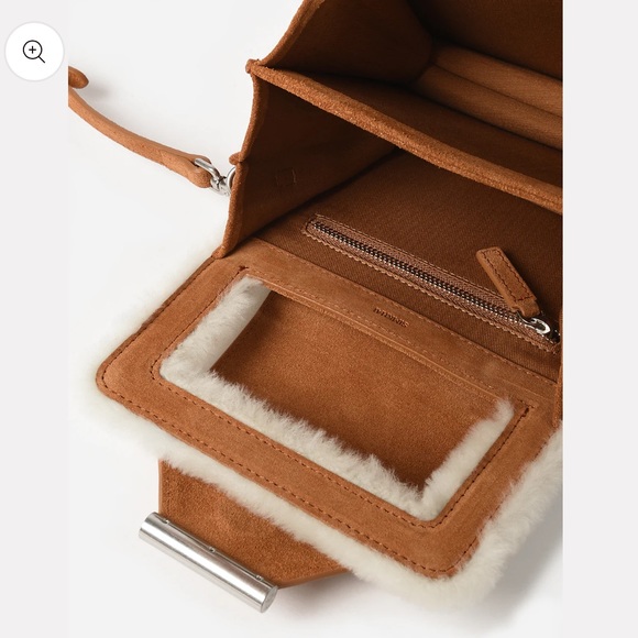 Jonathan Simkhai Beau Mini Shearling Box Shoulder Bag - Picture 3 of 6